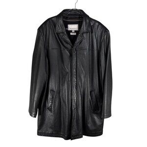 Wilsons Leather M. Julian Mens XL Pebble Zip Jacket Thinsulate Zipout Liner Edgy